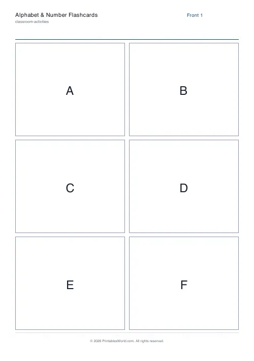 Free printable custom flashcards — 6 (3×2) — PDF download