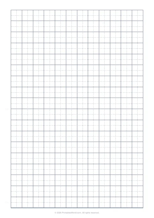 Free printable Chinese character practice grid (15 mm), PDF download
