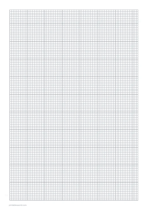 Free printable cross Stitch Grid PDF — sheet 1