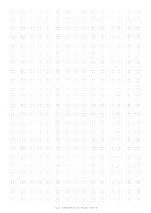 Free printable graph paper (Dot grid), PDF download