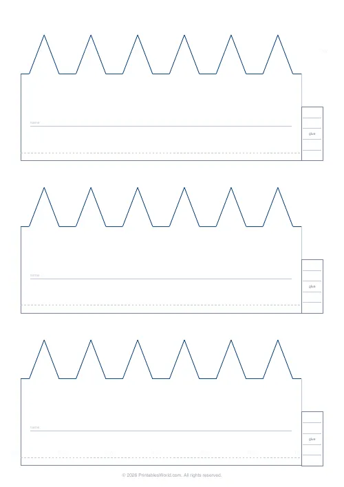 Free printable printable crown band — PDF download