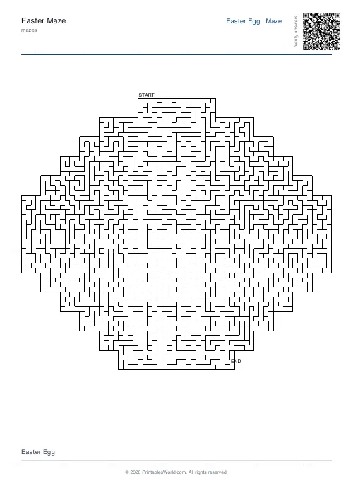 Free printable seasonal shaped maze (Small cells), PDF download