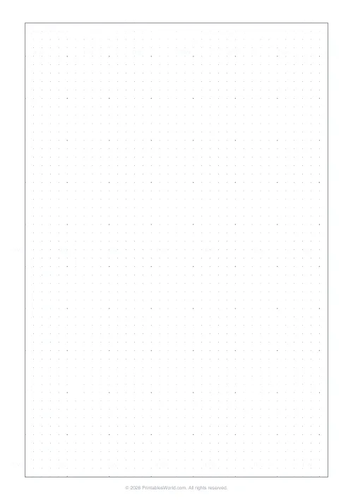 Free printable graph paper (Dot grid), PDF download