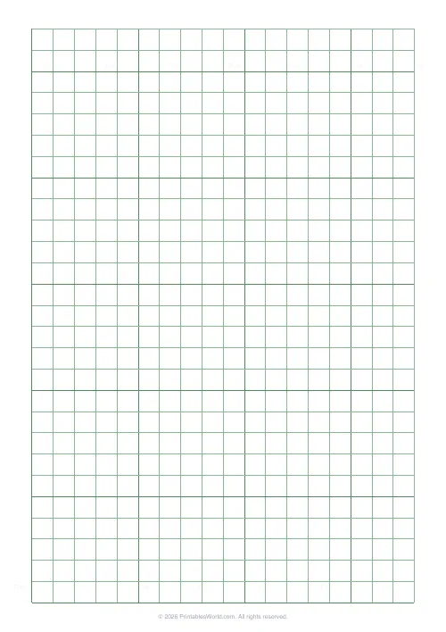 Free printable graph paper — Green (engineering) — PDF download