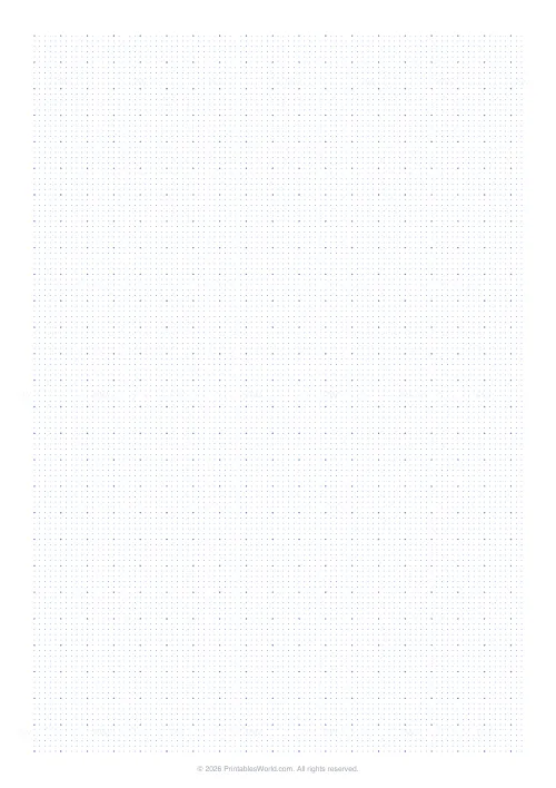 Free printable graph paper (Dot grid), PDF download