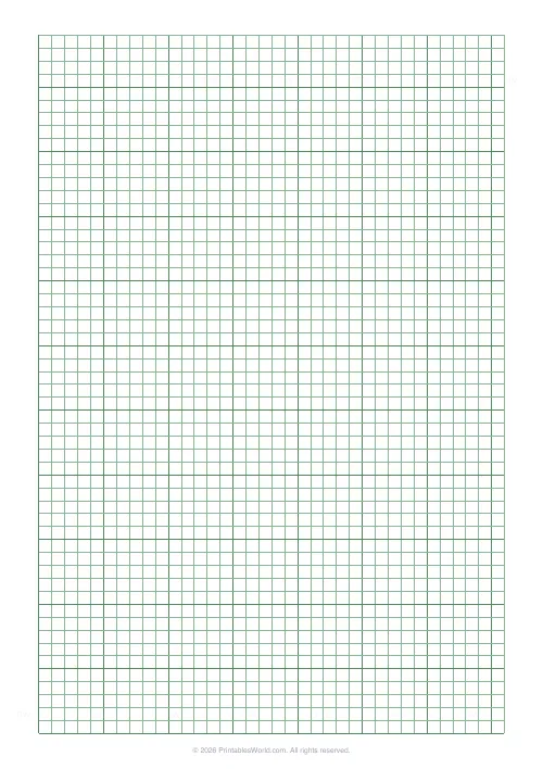Free printable graph paper — Green (engineering) — PDF download