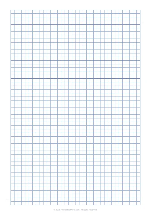 Free printable graph paper — Blue — PDF download