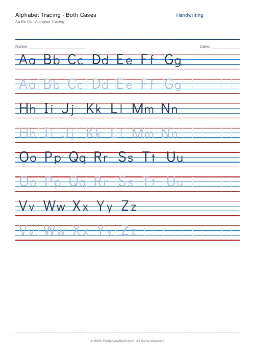 Free printable handwriting practice — Didact Gothic (print) — PDF download