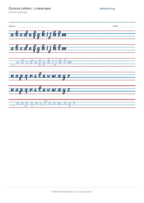 Free printable handwriting practice (Stroke arrows), PDF download