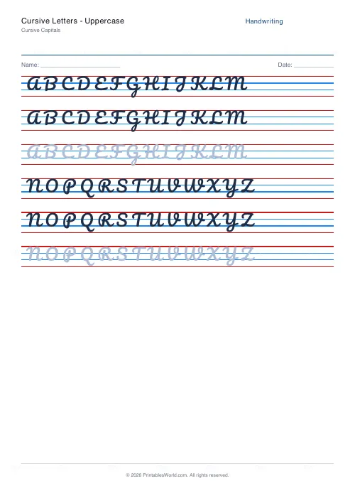 Free printable handwriting practice (Pacifico (cursive)), PDF download