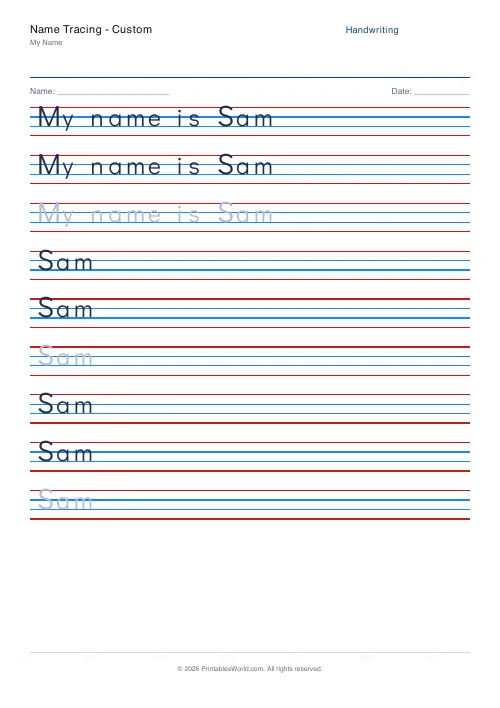 Free printable handwriting practice — Didact Gothic (print) — PDF download