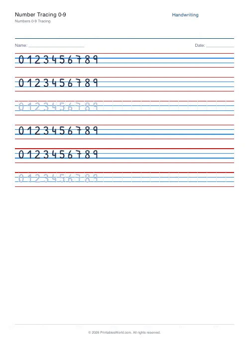 Free printable handwriting practice — Cursive (joined) — PDF download