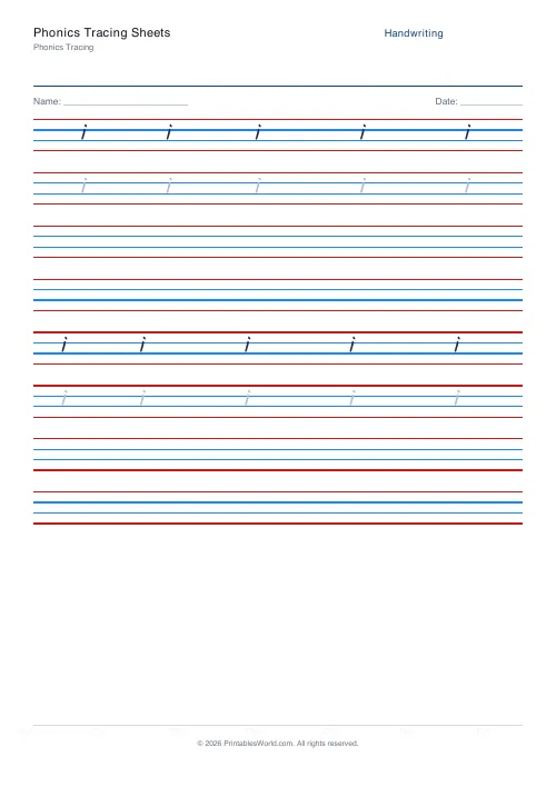 Free printable handwriting practice — Kalam — PDF download