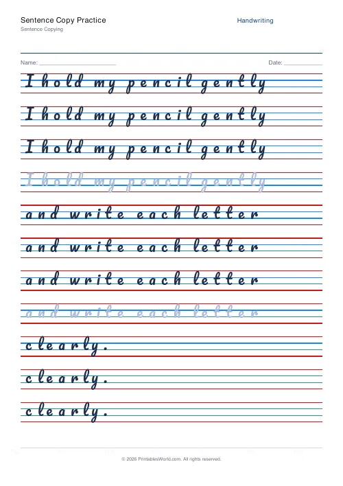 Free printable handwriting practice (Pacifico (cursive)), PDF download
