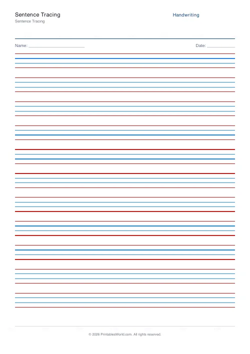 Free printable handwriting practice — Kalam — PDF download