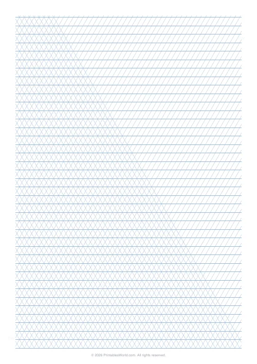 Free printable isometric grid paper — 8 mm — PDF download
