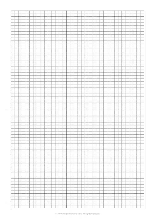 Free printable graph paper (Medium), PDF download