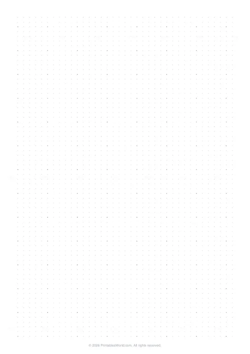 Free printable graph paper (Dot grid), PDF download