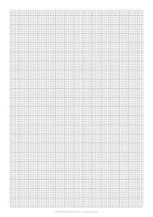 Free printable graph paper (2.5 mm), PDF download