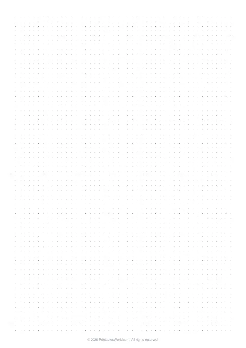 Free printable graph paper (Dot grid), PDF download
