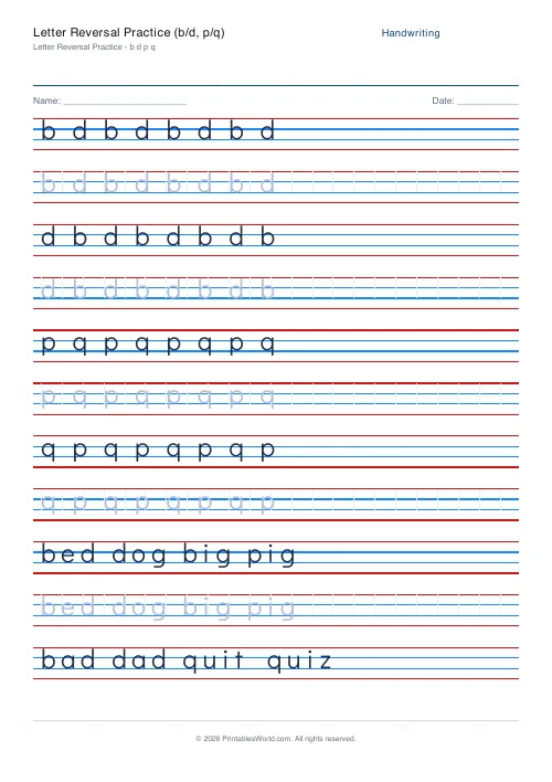 Free printable handwriting practice (Didact Gothic (print)), PDF download