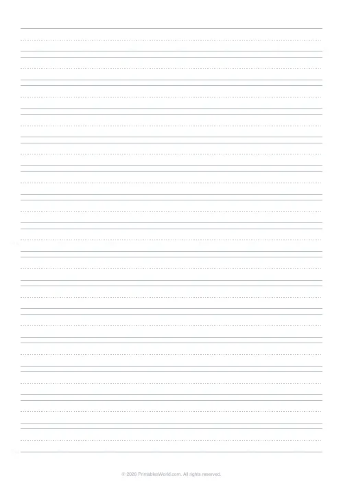 Free printable lined paper (Gray), PDF download