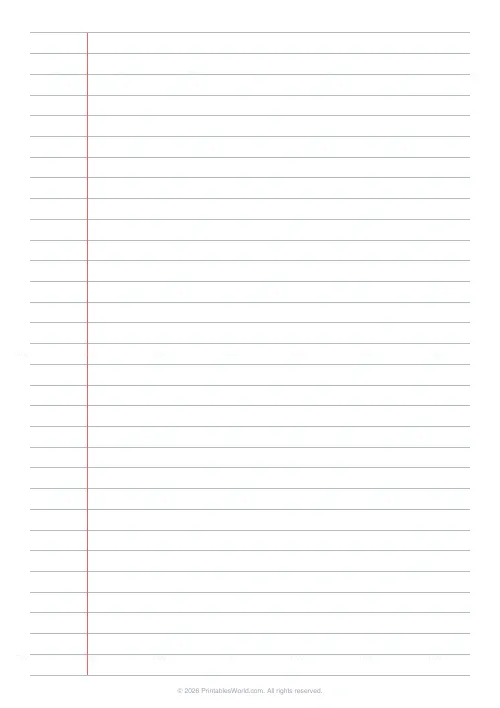 Free printable lined paper (Gray), PDF download