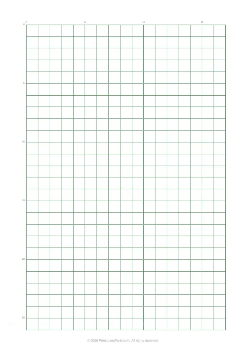 Free printable graph paper — Green (engineering) — PDF download