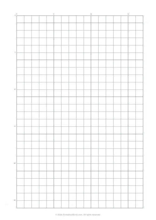 Free printable graph paper — Medium — PDF download