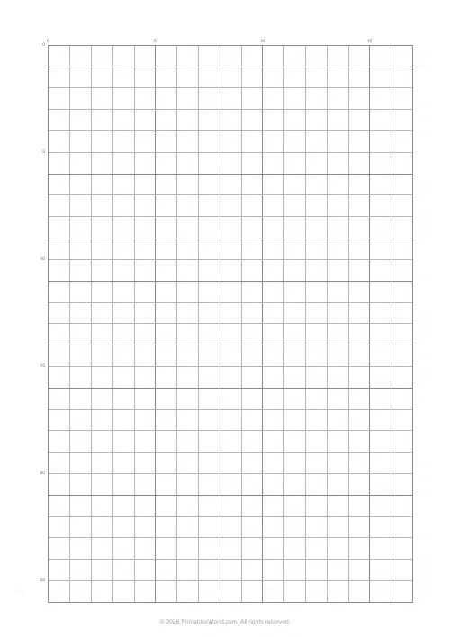Free printable graph paper — 10 mm (1 cm) — PDF download