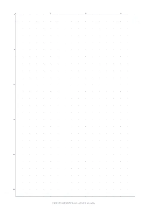 Free printable graph paper — Dot grid — PDF download