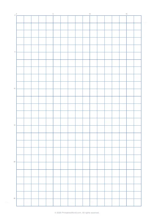 Free printable graph paper — Blue — PDF download