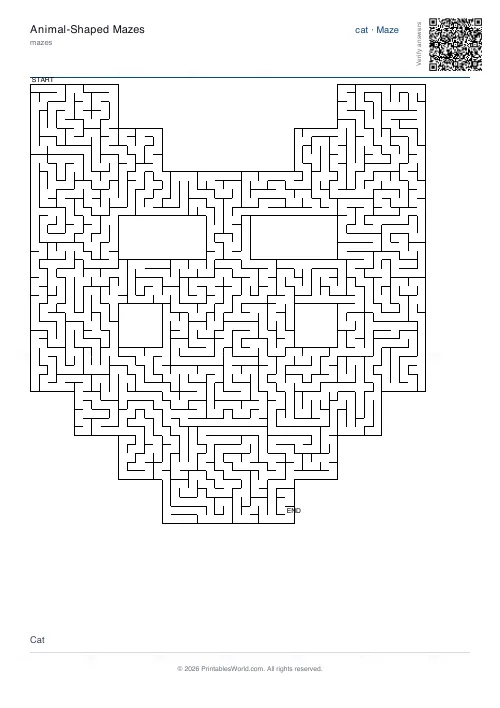 Free printable animal maze (5), PDF download