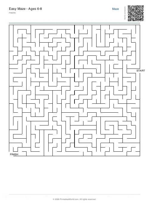 Free printable maze — 30×30 — PDF download