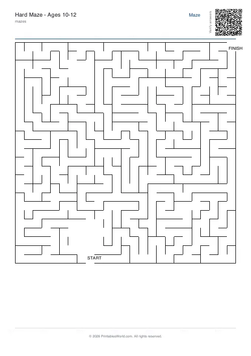 Free printable maze — Rooms — PDF download