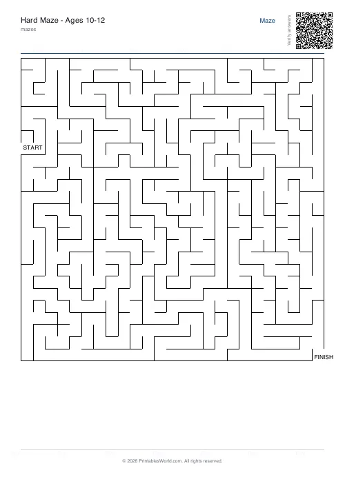 Free printable maze — Perfect — PDF download
