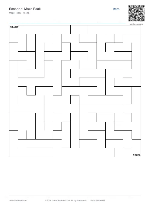 Free printable seasonal Maze Pack PDF — sheet 1