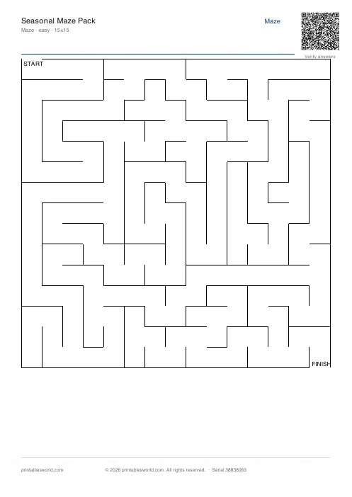 Free printable seasonal Maze Pack PDF — sheet 9