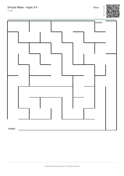 Free printable maze — Braided — PDF download