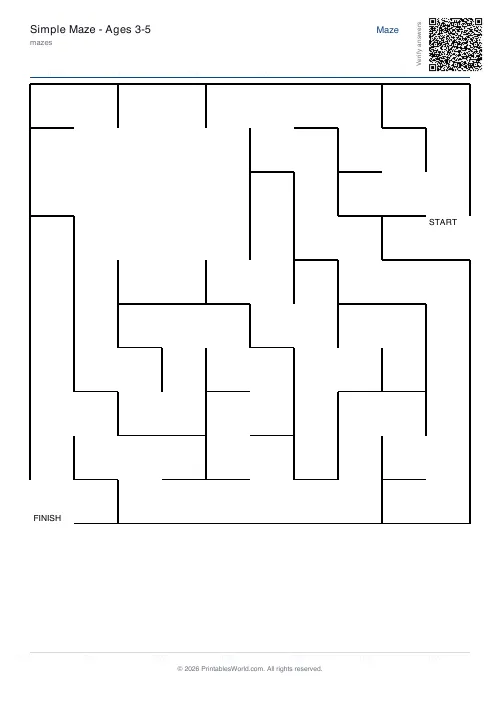 Free printable maze — Rooms — PDF download