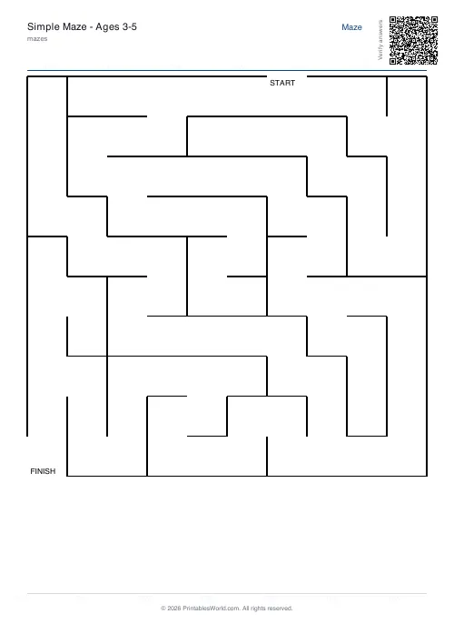 Free printable maze — Perfect — PDF download