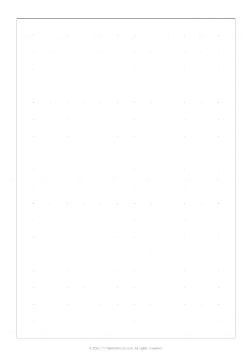 Free printable graph paper (Dot grid), PDF download