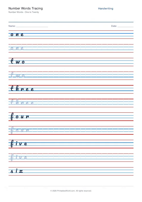 Free printable handwriting practice (Pacifico (cursive)), PDF download