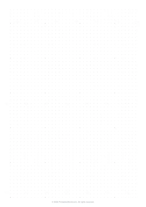 Free printable graph paper (Dot grid), PDF download