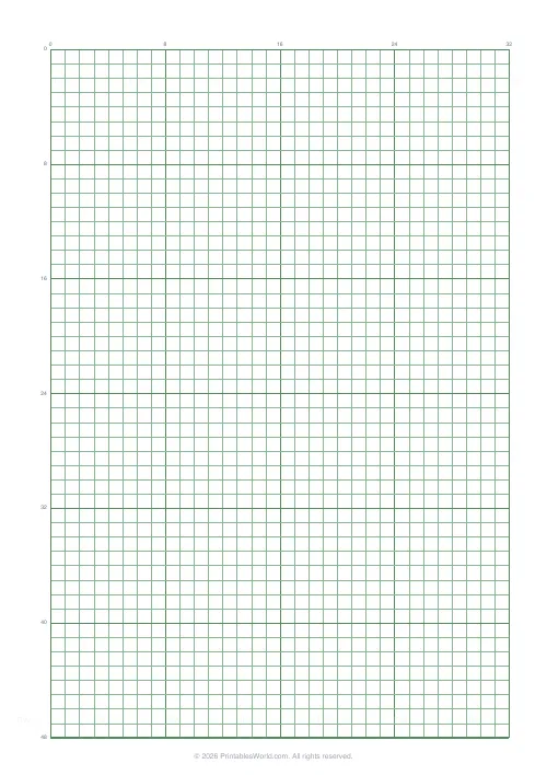 Free printable graph paper — Green (engineering) — PDF download