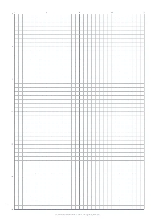 Free printable graph paper — Light — PDF download