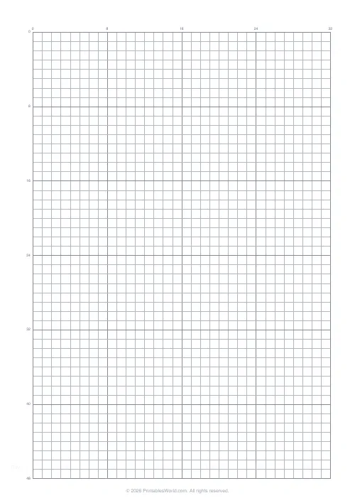 Free printable graph paper — Medium — PDF download
