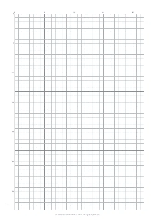 Free printable graph paper — 5 mm — PDF download