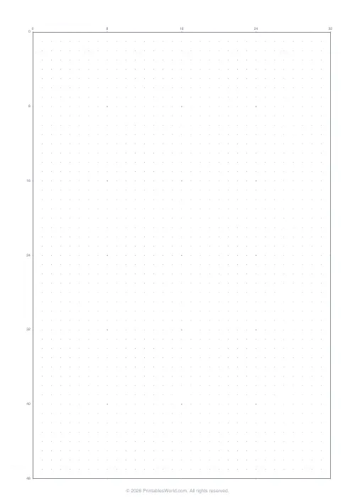 Free printable graph paper — Dot grid — PDF download