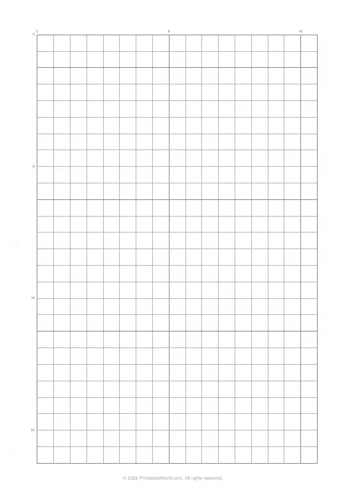 Free printable graph paper (Medium), PDF download